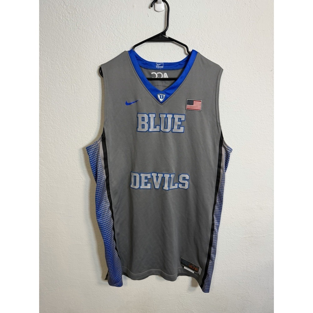 2012 Nike Elite Duke Blue Devils Jersey Size 54 Basketball College Rare